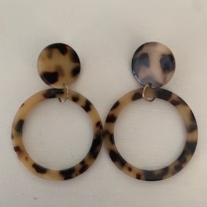 Tortoise Acrylic Earrings